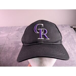 OC Sports Colorado Rockies MLB Youth Baseball Hat Black Purple Adjustable Cap